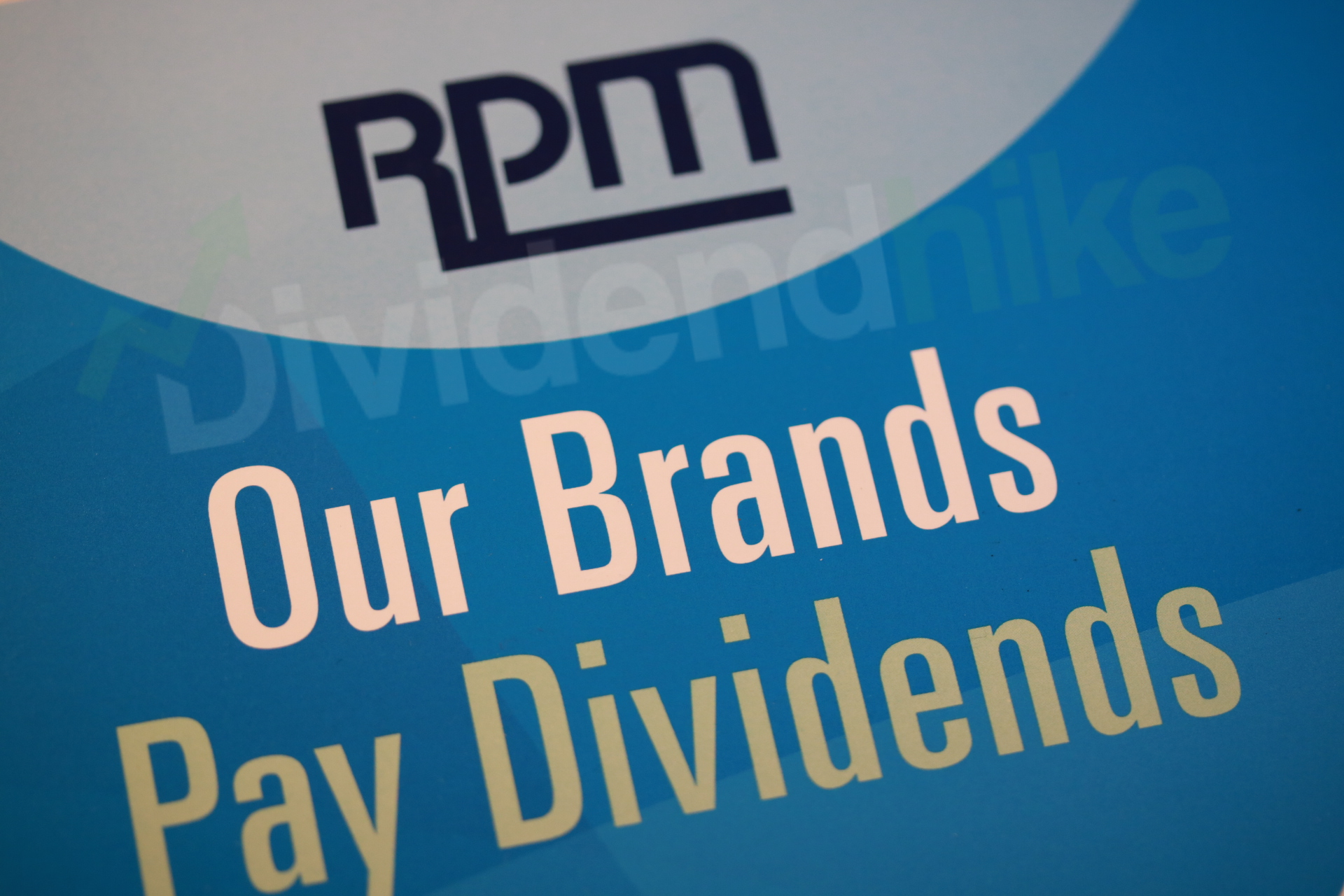 RPM owns many brands paying for the dividend © dividendhike