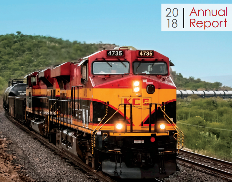 Kansas City Southern operates railroads in the U.S., Mexico and Panama (image: KSU annual report). 