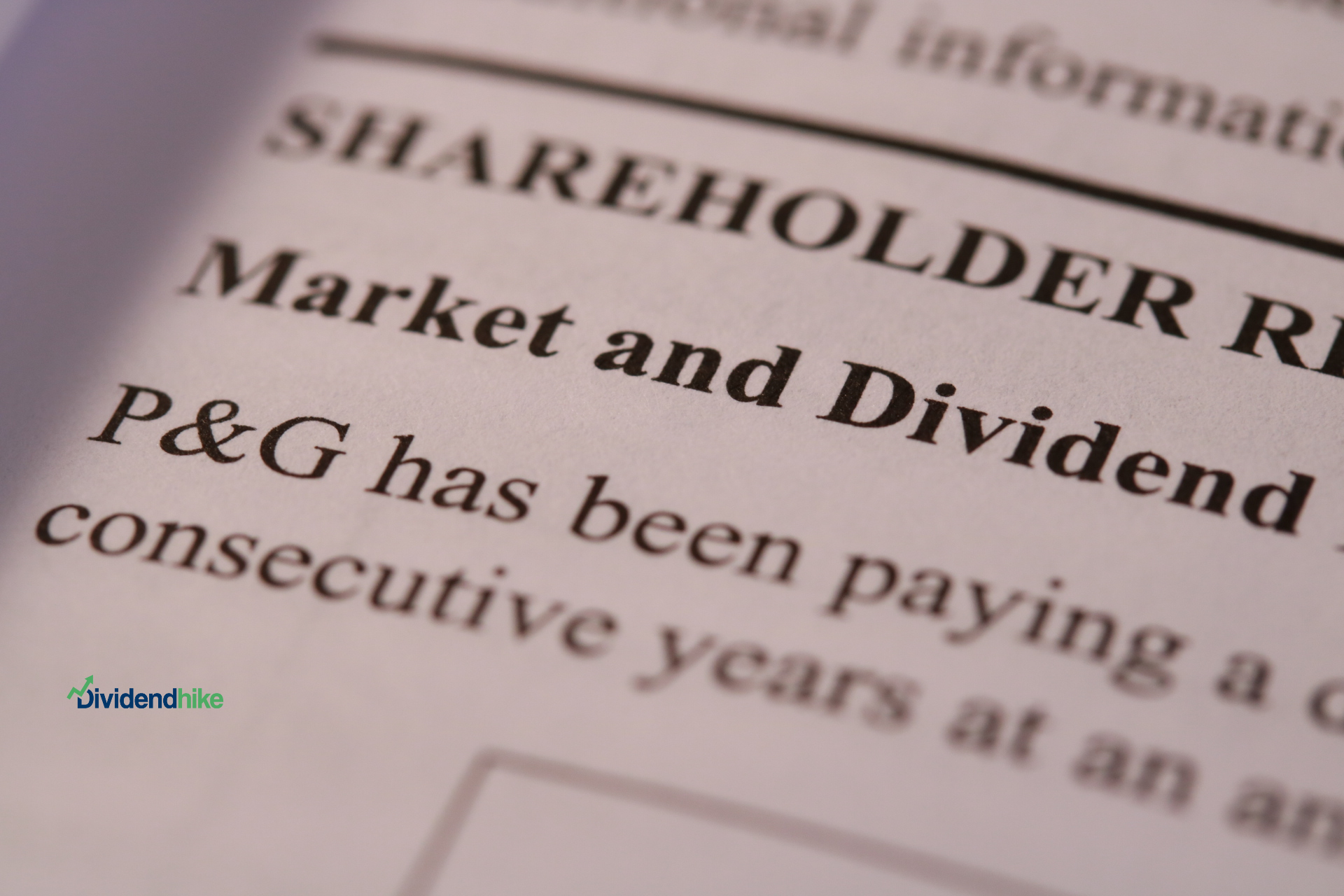 Dividend Aristocrat P&G has paid a dividend every year since its incorporation in 1890 © dividendhike.com
