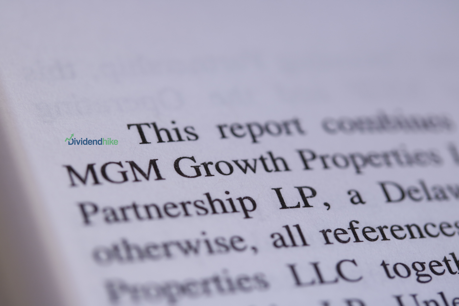 MGM Growth Properties hikes dividend by 4%